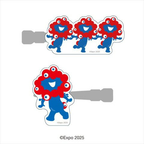 【大阪・関西万博公式キャラクター　ミャクミャク】アクリルヘアクリップ_1　前髪クリップ　かわいい　メイク　ヘアクリ　サイドクリップ　髪留め　ヘアピンのサムネイル