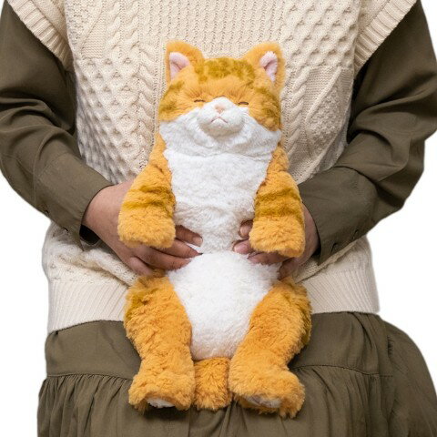 Rakuten - 【癒し系ぬいぐるみ】ひざねこすやすや_チャシロ