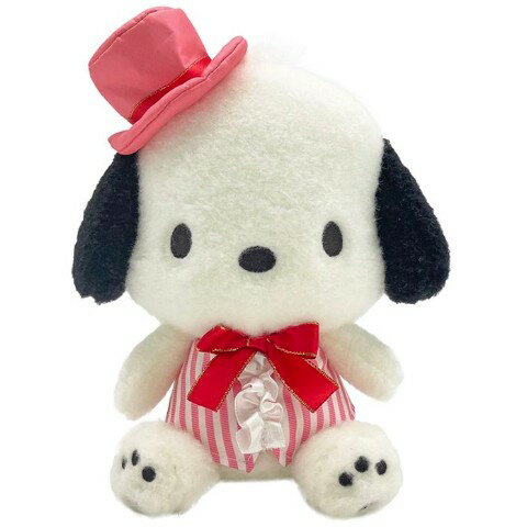 乐天商城 - 【20%OFF!!SALE】【サンリオキャラクターズ】ポチャッコ ストライプベスト ぬいぐるみS