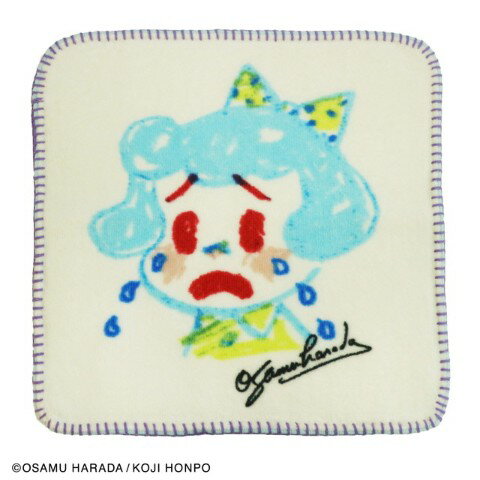 オサムグッズの馴染みのキャラクターをプリントで表現したミニタオル。サイズ：約25×25cm素材：100％