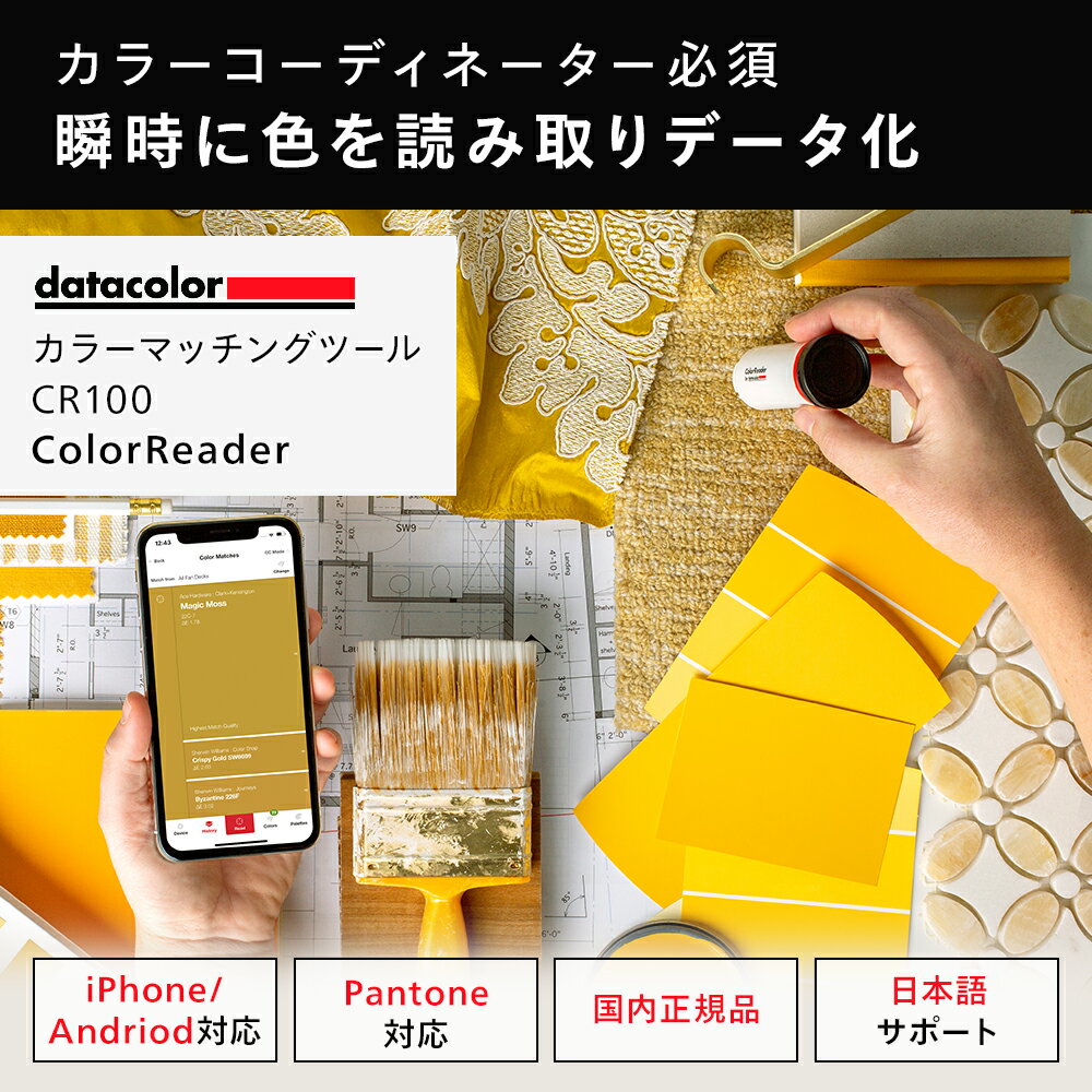 【国内正規品】Datacolor ColorReader カラーマッチングツール CR100 カラーリーダー 色彩読み取り 測定 デザイン カ…