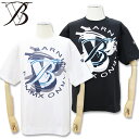 \夏SALE/バーニヴァーノ ギザンティ シルケット 天竺 ロゴ プリント Tシャツ LLサイズ ホワイト ブラック BARNI VARNO BSS-OTH5237 春夏 25SS