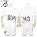 バーニヴァーノ B.VARNO ロゴ 半袖Tシャツ ハーフパンツ セットアップ LLサイズ BSS-GTS2455 メンズ
