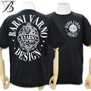 \夏SALE/バーニヴァーノ 天竺 フライス 衿 ユニコーン プリント 半袖 Tシャツ Lサイズ BSS-OTH5238 ブラック 09 春夏 25SS