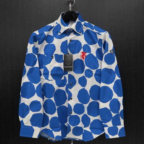 バーニヴァーノ ボタンダウンシャツ M BSS-JSN3695-63