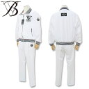 バーニヴァーノ ブルゾン イージーパンツ セットアップ M L BSS-NBS5072-BSS-NPC5073-01 ホワイト 01 シャカシャカ ジップアップ...