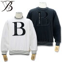 バーニヴァーノ Bロゴ レーザー スウェット トレーナー Lサイズ ホワイト 01 ブラック 09 BARNI VARNO BAW-NST5140s-L スエット 24AW