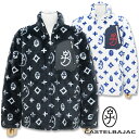 カステルバジャック ファー プリント ブルゾン モノグラム CASTELBAJAC 7213412114 白 01 黒 99 50 LL 新作 家紋 中綿