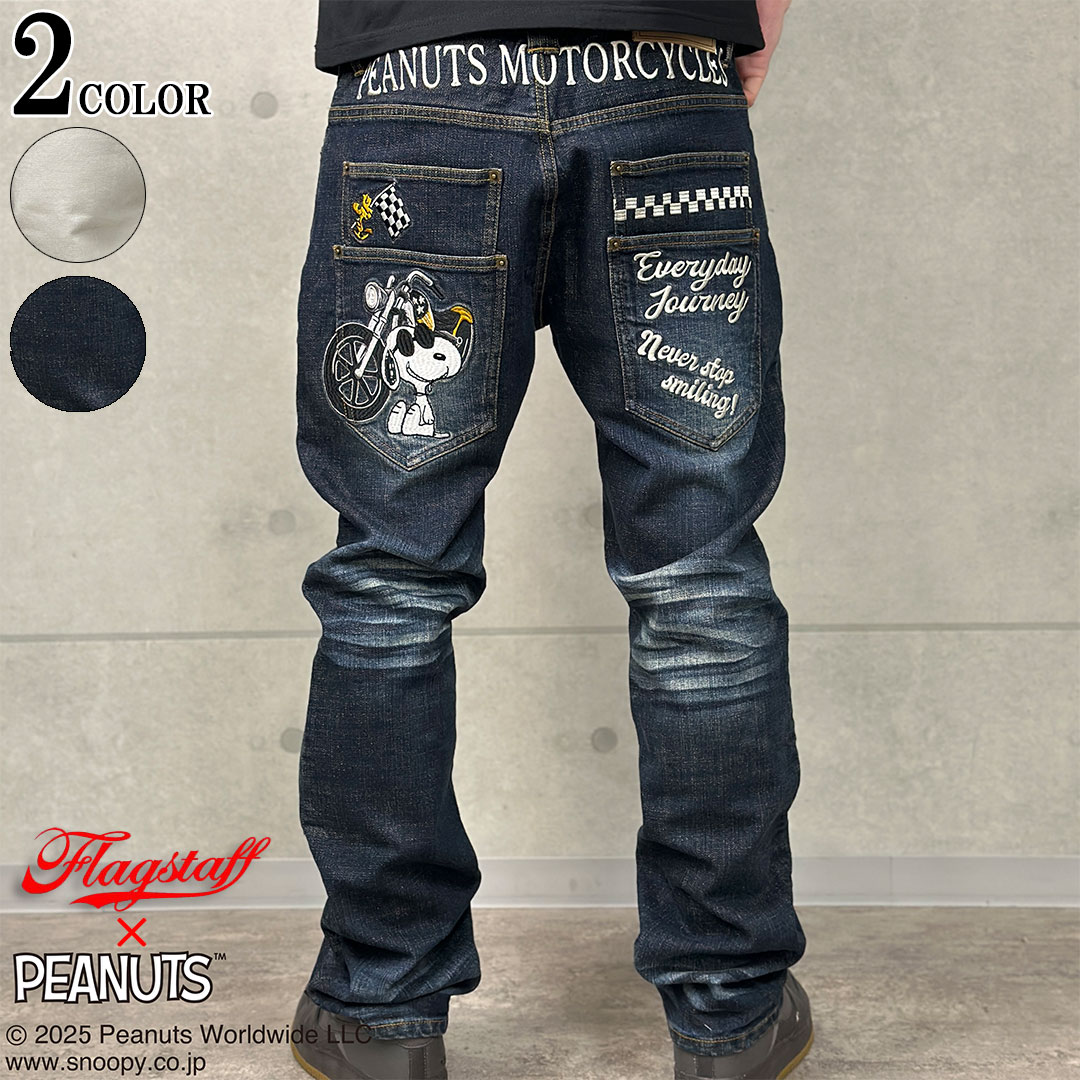 SNOOPY×Flag Staff MOTORCYCLE Denim Pants フラッグスタッフ 