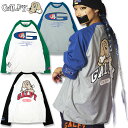 ガルフィー 直球系ラグラン ロンTee 長袖Tシャツ 133006 黒 紺 緑 L XL(4)