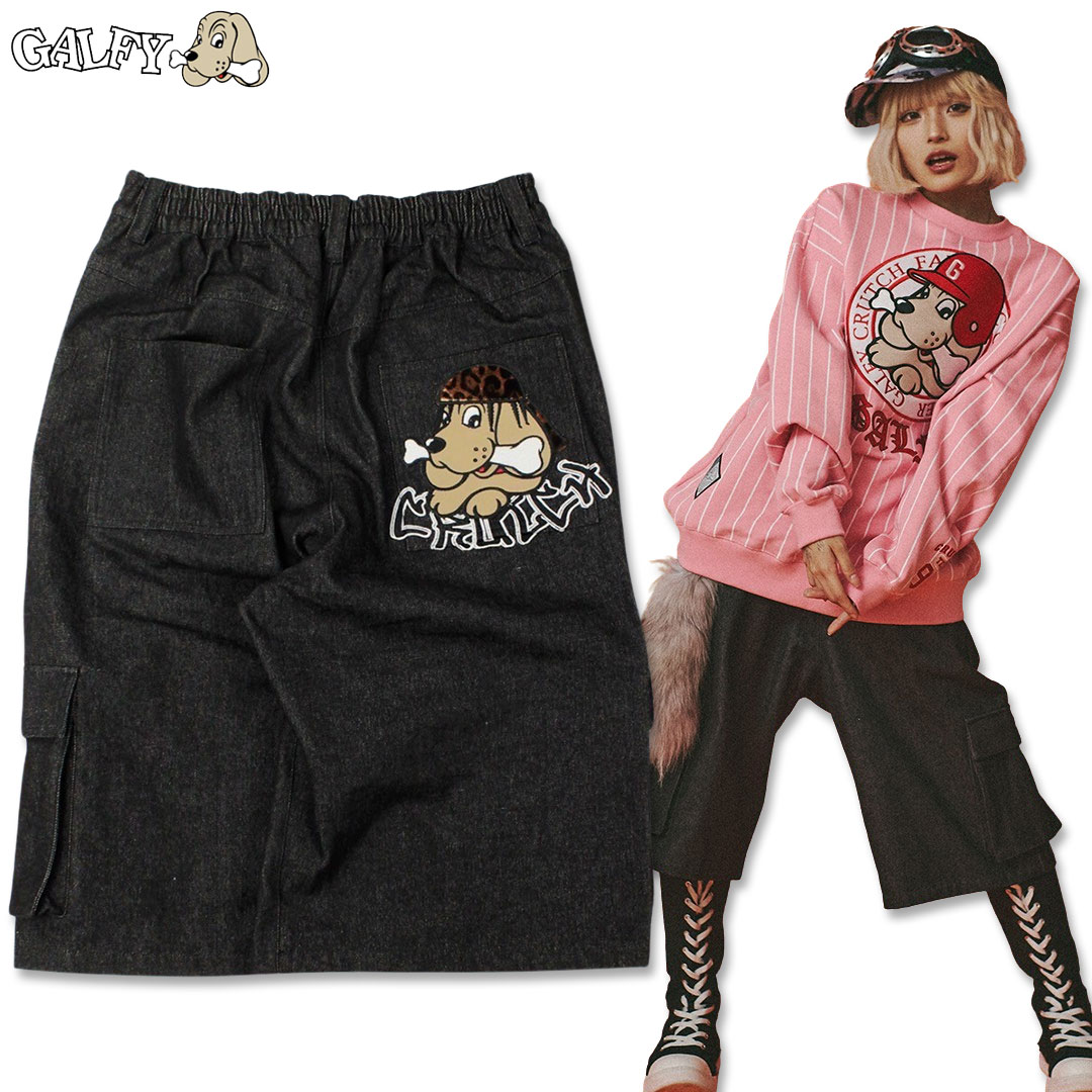 GALFY ガルフィー ウェッサイ バギー パンツ 151009 L 中型犬 XL 大型犬 #20 BLACK #70 INDIGO #90 BROWN メンズ レディース ギャル 25SS