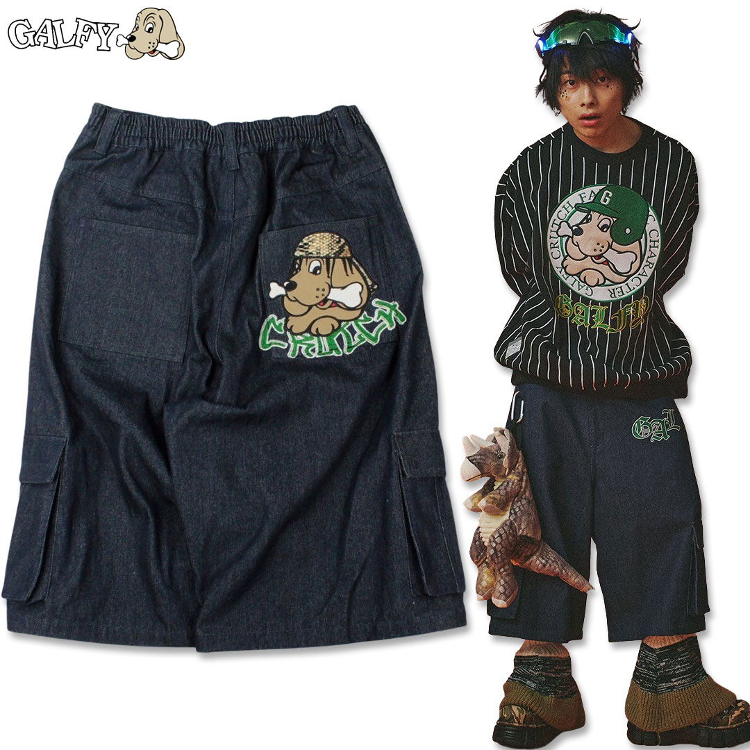 GALFY ガルフィー ウェッサイ バギー パンツ 151009 L 中型犬 XL 大型犬 #20 BLACK #70 INDIGO #90 BROWN メンズ レディース ギャル 25SS