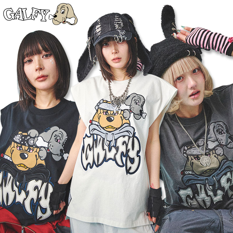 楽天わんわん洋品店＼ステッカープレゼント／ ガルフィー GALFY 袖を忘れし Tシャツ ノースリーブ タンクトップ 152028 ヤンキー ギャル メンズ レディース 25SS