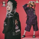 クロミ × ガルフィー コラボ クロミとGALFYの甚平 KUROMI GALFY サンリオ SANRIO セットアップ SETUP 上下セット 闇系 闇属性 ...