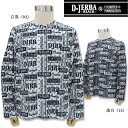 \25%OFF/ジェルバ 長袖Tシャツ 411003 白黒 04 黒白 15 M L LL 3L JERBA ストレッチ 丸首 ロゴ