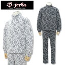 \30%OFF/ジェルバ ジップアップ ブルゾン スエットパンツ セットアップ 391010-1 白 04 黒 15 M L LL 3L JERBA