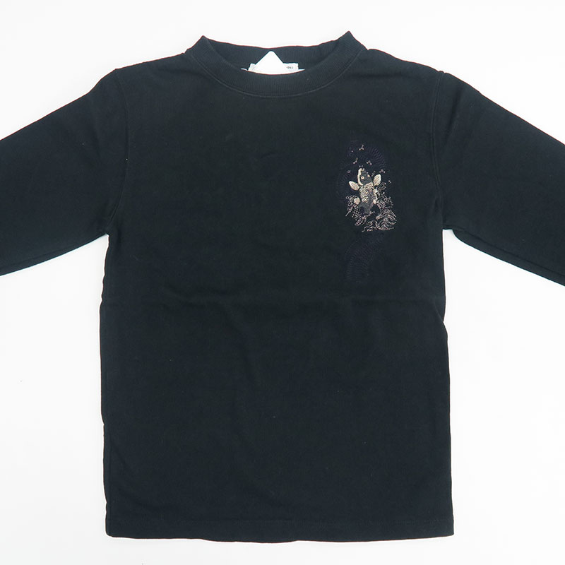 ボンポワン bonpoint ロンパース 60 男の子 白・ブルーステッチ 子供服 ベビー服 キッズ アウトレット ユーズド 【中古】キッズ・ベビー・マタニティ