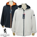 ラウラフェリーチェ フード付きトラックジャケット 141-6005 LL 3L 白 13 紺 26 Laure Felice メンズ 送料無料 50 52 パーカー