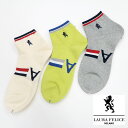 ラウラフェリーチェ ソックス ロゴ入り 142-9013 Laura Felice フリー F ショート丈