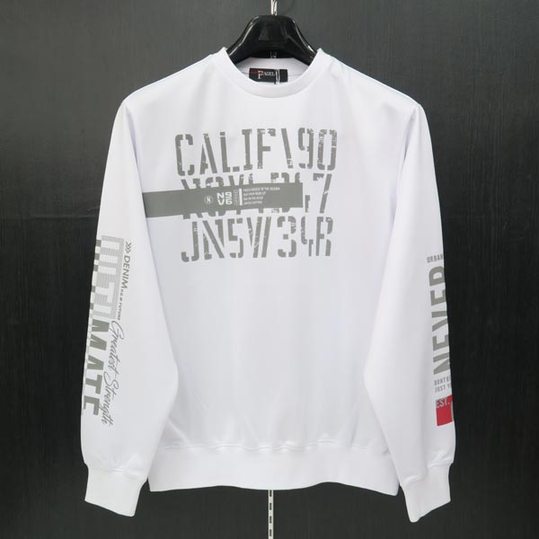 【SALE】【50％OFF】パジェロ トレーナー 白 L/LL 11-6502-06-01 メンズ アダルト 春夏 SS 新作