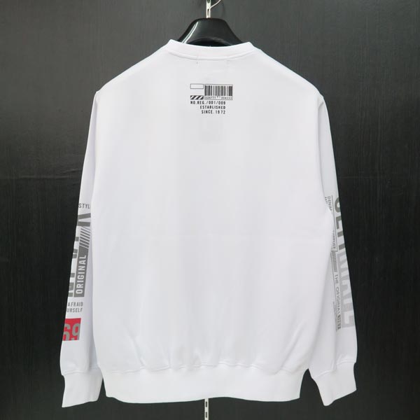 【SALE】【50％OFF】パジェロ トレーナー 白 L/LL 11-6502-06-01 メンズ アダルト 春夏 SS 新作