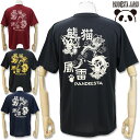 NEW 当店別注 パンディエスタ 風雷熊猫ドライTee ドライメッシュ 半袖 Tシャツ M L XL XXL PANDIESTA JAPAN 585867 パンダ 風神 雷神