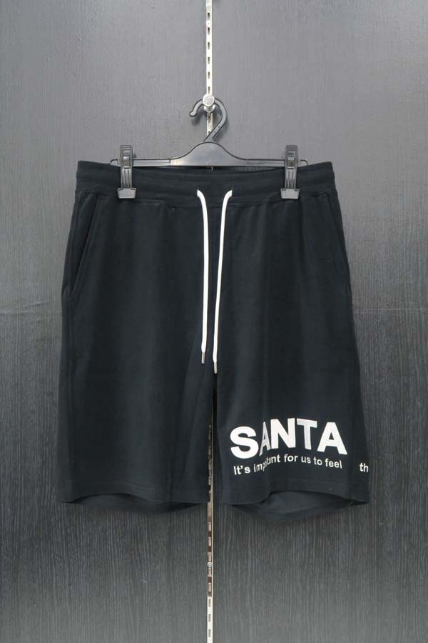 サンタフェ パイル半袖Tシャツ上下セット 48/50/52サイズ 黒 81152-019 スエット スウェット ハーフパンツ