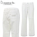 サンタフェ ロゴ刺しゅう デニム ジーンズ パンツ 244-62401 48 50 52 L LL 3Lsantafe ホワイト 001 ジーパン デニム メンズ 24AW