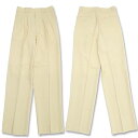 ZIGUE-MEN ジギー メンズ 3タックパンツ 9763 80cm メンズ イエロー ベージュ スラックス