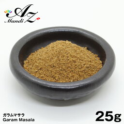 【送料無料】ガラムマサラ 【粉末】 25g チャック付き袋入り カレー マサラ スパイス カレー おうちカレー 手作りカレー スープカレー クリスマス Christmas Xmas