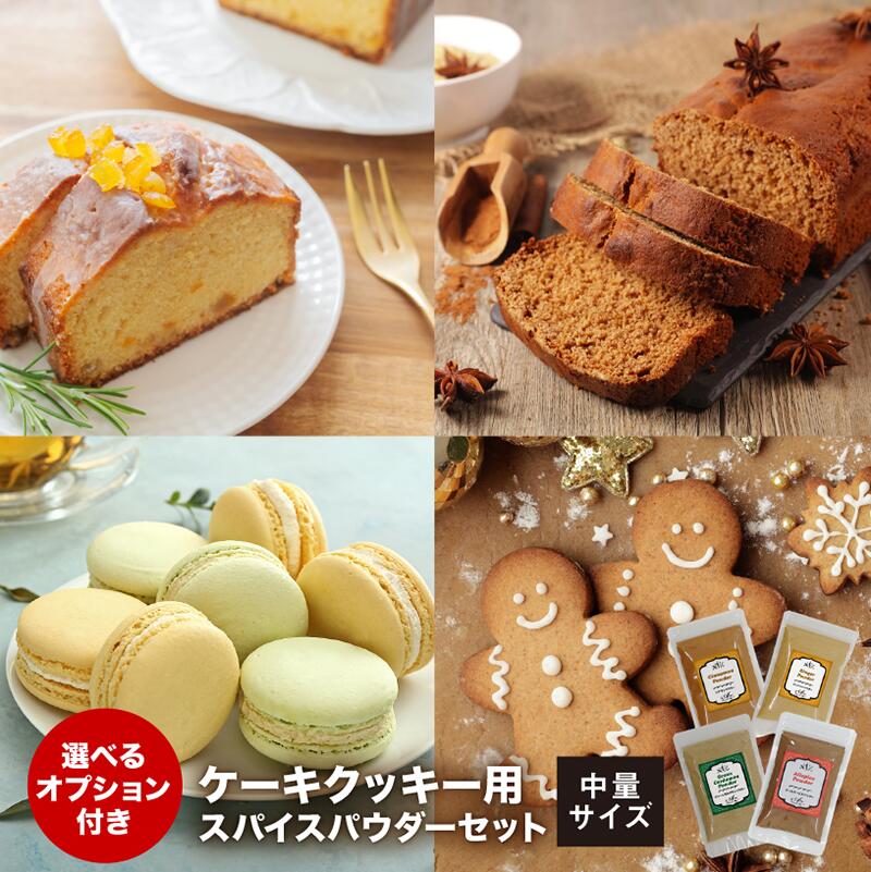 【送料無料】バレンタイン スイーツ パウダースパイス 中量セット チャック袋入 チョコ チョコレート トリュフ ブラウニー クッキー Valentine ホワイトデー Whiteday シナモン グリーンカルダモン オールスパイス クリスマス