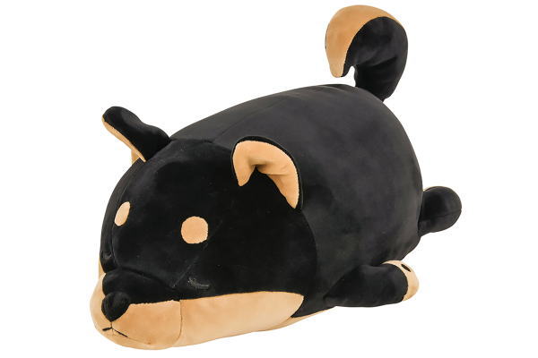 【全品　送料無料！】　クッション　オリジナル　ボルスターねむねむアニマルズ　マシュマロアニマル　動物　アニマル　犬　イヌ　柴犬　黒柴　ぬいぐるみ　ボルスター　雑貨　グッズ　かわいい