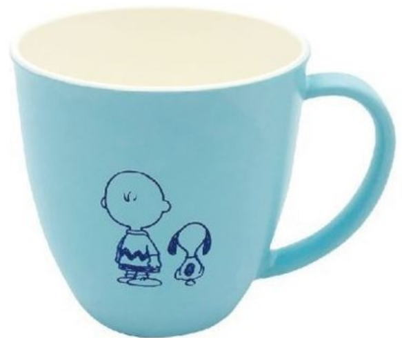 【全品　送料無料！】　スヌーピー　SNOOPY　親子マグカップL　ブルー　青　後ろ姿　ピーナッツ　ウッ..
