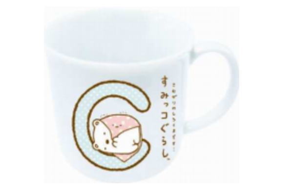 【全品　送料無料！】　すみっコぐらし　イニシャルマグC　すみっこぐらし　サンエックス　すみっこ　すみっコ　ゆるキャラ　マグ　コップ　カップ　食事　食器　子供　キッズ　雑貨　グッズ