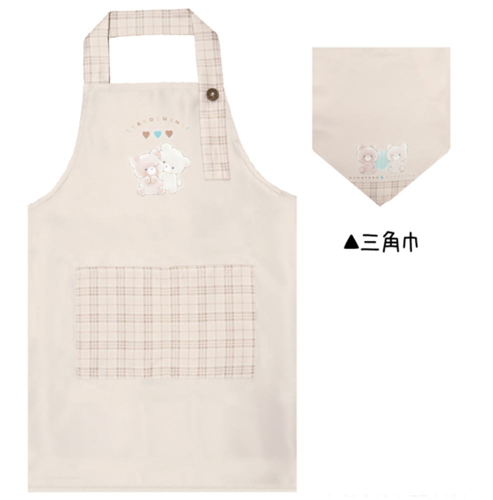樂天商城 - 【全品　送料無料！】　オリジナル　三角巾付きキッズエプロンたろちゃんず　動物　アニマル　エプロン　三角巾　料理　キッチン　子供　キッズ　雑貨　グッズ　かわいい