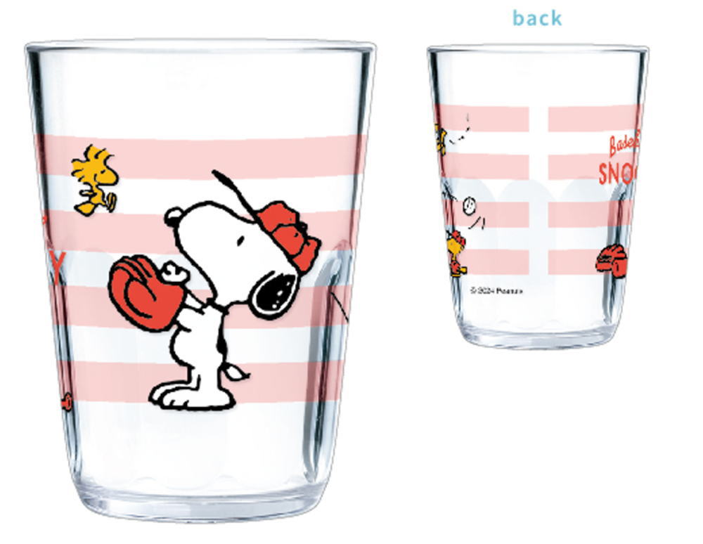 樂天商城 - 【全品　送料無料！】　日本製　スヌーピー　SNOOPY　クリアタンブラー370ml　ベースボール　ピーナッツ　ウッドストック　すぬーぴー　アニメ　キャラクター　カップ　コップ　キッチン　食事　食器　雑貨　グッズ　かわいい