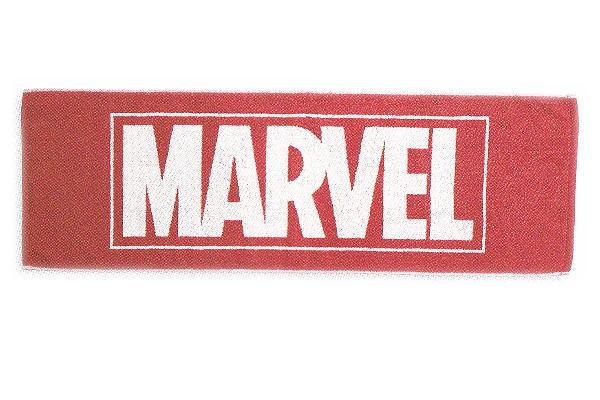 【全品　送料無料！】　マーベルキャラクター　スポーツタオルロゴレッドホワイト　MARVEL　マーベル　..
