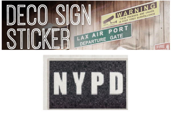 【全品 送料無料！】 アメリカン雑貨 デコサインステッカーNYPD アメリカ雑貨 アメリカ USA 看板 ボード ステッカー シール インテリア 雑貨 グッズ