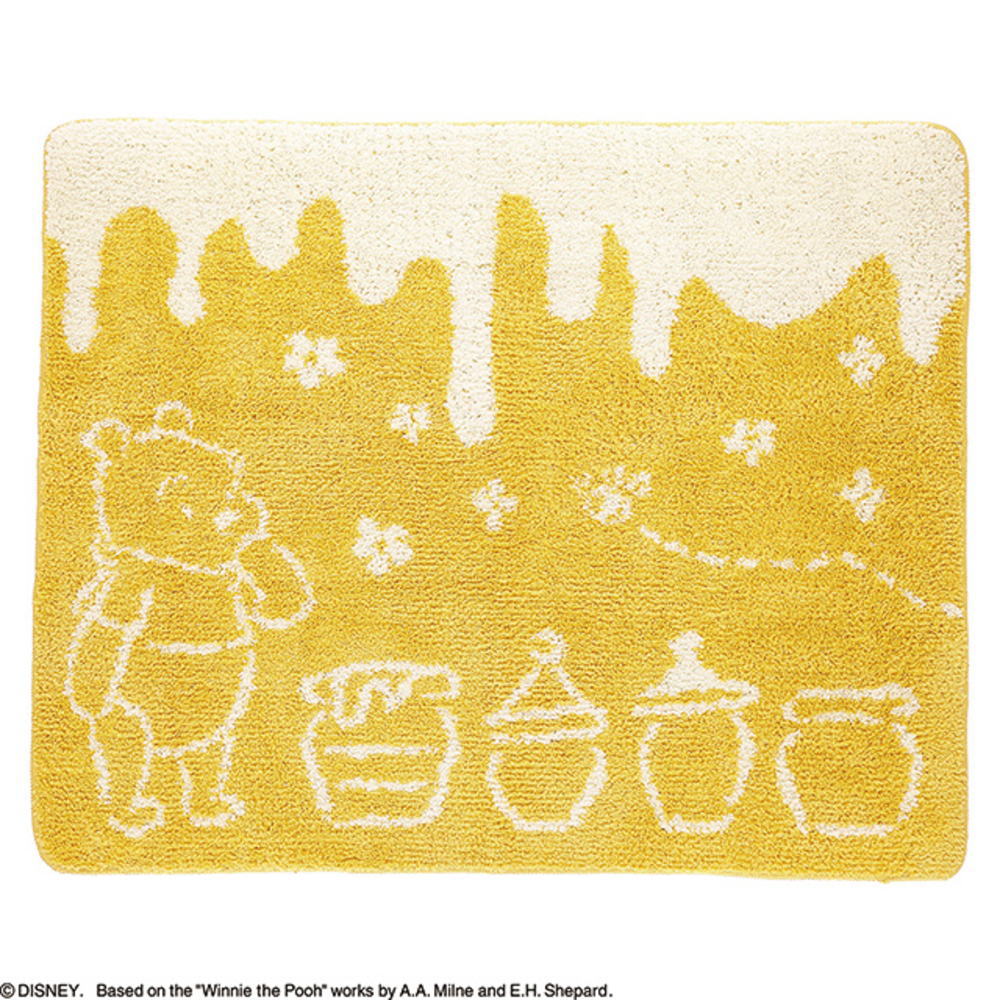 全品　ディズニーキャラクターラグマット小ピースフルライフくまのプーさんアニメ映画ラグマット室内部屋リビングシート敷き物インテリア雑貨グッズかわいいTE