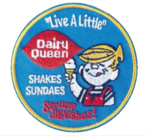 【全品　送料無料！】　アメリカン雑貨　ワッペンソフトクリーム　アメリカ　USA　アメキャラ　アイロンパッチ　アイロン　雑貨　グッズ　かわいいのサムネイル