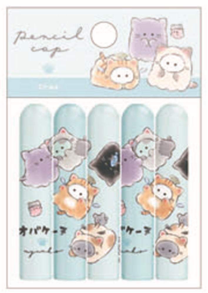 樂天商城 - 【全品　送料無料！】　オリジナル　オバケーヌ　鉛筆キャップセット　10個セット　なりきり　カバー　キャップ　ふた　フタ　蓋　ペンシル　筆記用具　文房具　学校　勉強　雑貨　グッズ　かわいい