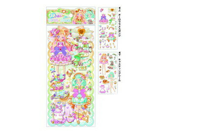 【全品　送料無料！】　セット商品　10枚入り　オリジナル　ドリーミーファッションシールセットスウィートハニーマジック　女の子　ステッカー　着せ替えシール　文房具　雑貨　グッズ　かわいい