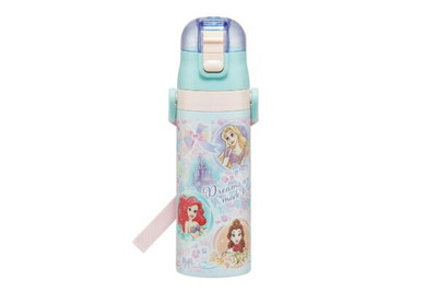 【全品　送料無料！】　ディズニープリンセス　超軽量ロック付ワンプッシュダイレクトステンレスボトル25　プリンセス　姫　アニメ　映画　マグ　ボトル　水筒　遠足　お出かけ　アウトドア　子供　キッズ　雑貨　グッズ　かわいい　T