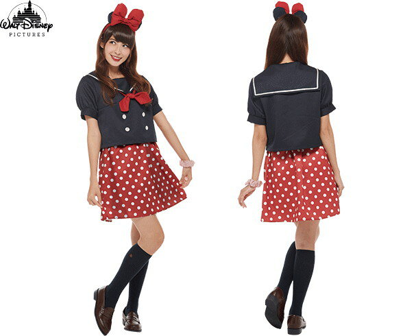 ■説明■ 【レディ】 ミニー【ミニーマウス】【スクールユニフォーム】 【制服】【プリンセス】【お姫様】【ディズニー】 【Disney】【ハロウィン】【コスプレ】 【コスチューム】【衣装】【仮装】【かわいい】 ミニーマウスの可愛らしいイメージ...