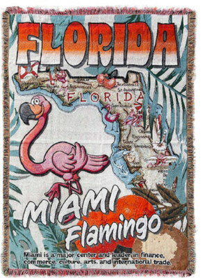 【全品 送料無料!】【アメリカン雑貨】フリンジタペストリー【TPS-FLORIDA】【アメリカ】【アメキャラ】【タペストリー】【壁掛け】【インテリア】【コレクション】【雑貨】【グッズ】【かわいい】