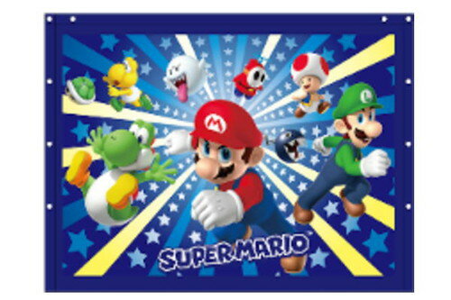 樂天商城 - 【全品　送料無料！】　スーパーマリオ　MARIO　80cm丈巻きタオルスターチェイス　マリオ　ゲーム　任天堂　キャラクター　バスタオル　たおる　ラップタオル　プール　スイミング　海　子供　キッズ　雑貨　グッズ　かわいい
