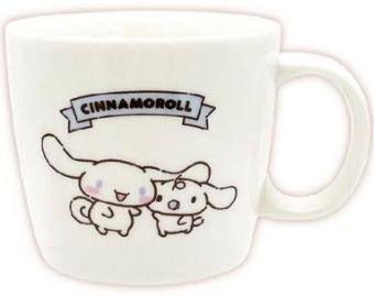 【全品　送料無料！】サンリオキャラクターズ　マグカップシナモロール　シナモちゃん　シナモ　しなもろーる　しなも　コップ　カップ　キッチン　食事　食器　雑貨　グッズ　かわいい