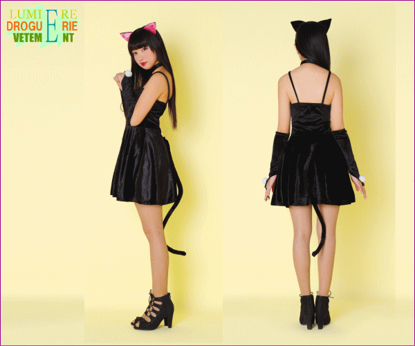 【レディ】ニャンニャングラフィティ【猫】【黒猫】【キャット】【ハロウィン】【コスプレ】【コスチューム】【衣装】【仮装】【集団仮装】【かわいい】