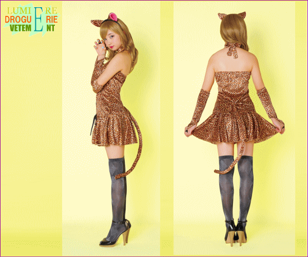 【レディ】レオニャングラフィティ【ヒョウ】【豹】【アニマル】【ハロウィン】【コスプレ】【コスチューム】【衣装】【仮装】【集団仮装】【かわいい】
