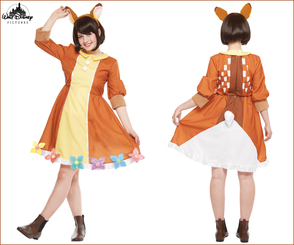 【レディ】バンビ【森のプリンス】【プリンス】【ディズニー】【Disney】【ハロウィン】【コスプレ】【コスチューム】【衣装】【仮装】【集団仮装】【かわいい】